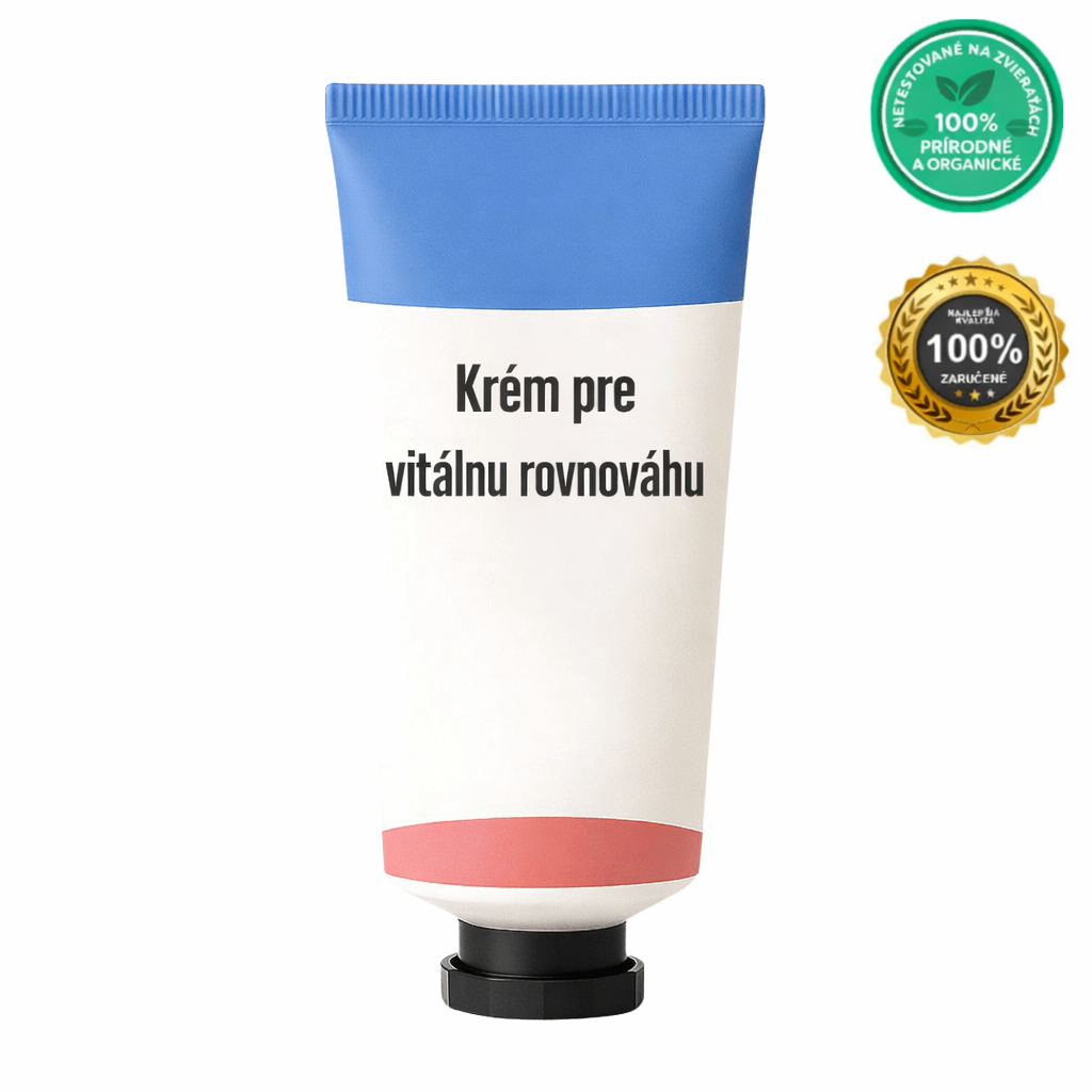 Krém pre vitálnu rovnováhu - jemný krém na každodennú starostlivosť o pleť, podporuje upravený vzhľad pleti.