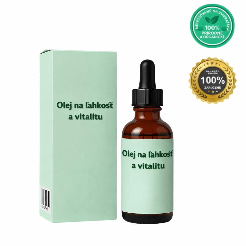 Olej na ľahkosť a vitalitu - botanická zmes pre hladký vzhľad pleti, 100% prírodné a organické