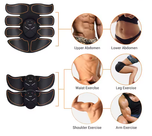 Ahoj Krása Bezdrôtový EMS Tónovač Svalov - prístroj na cvičenie brucha, bokov a paží.